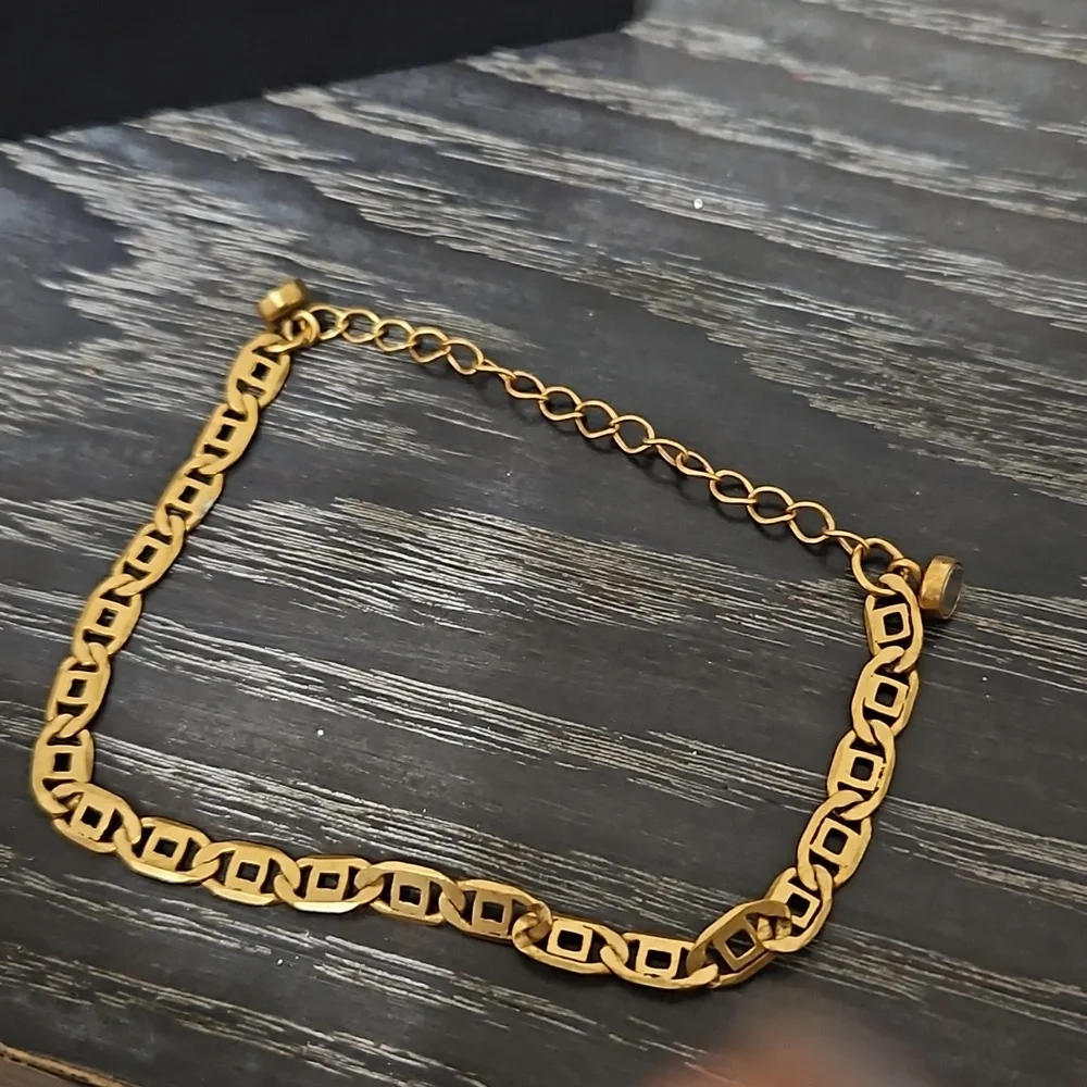 Alex and Ani gold link magnetic bracelet